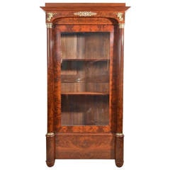 Antique French Empire Mahogany Bookcase c.1820