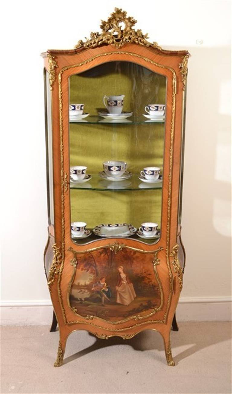 Français Ancienne vitrine Vernis Martin