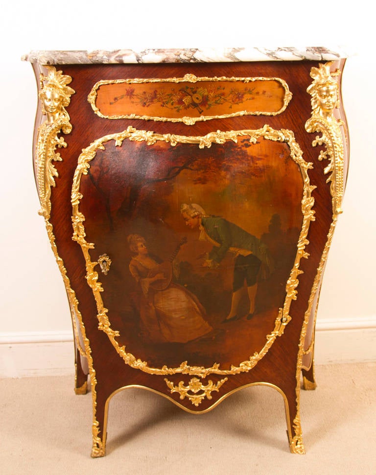 Antique French Vernis Martin Commode, circa 1850