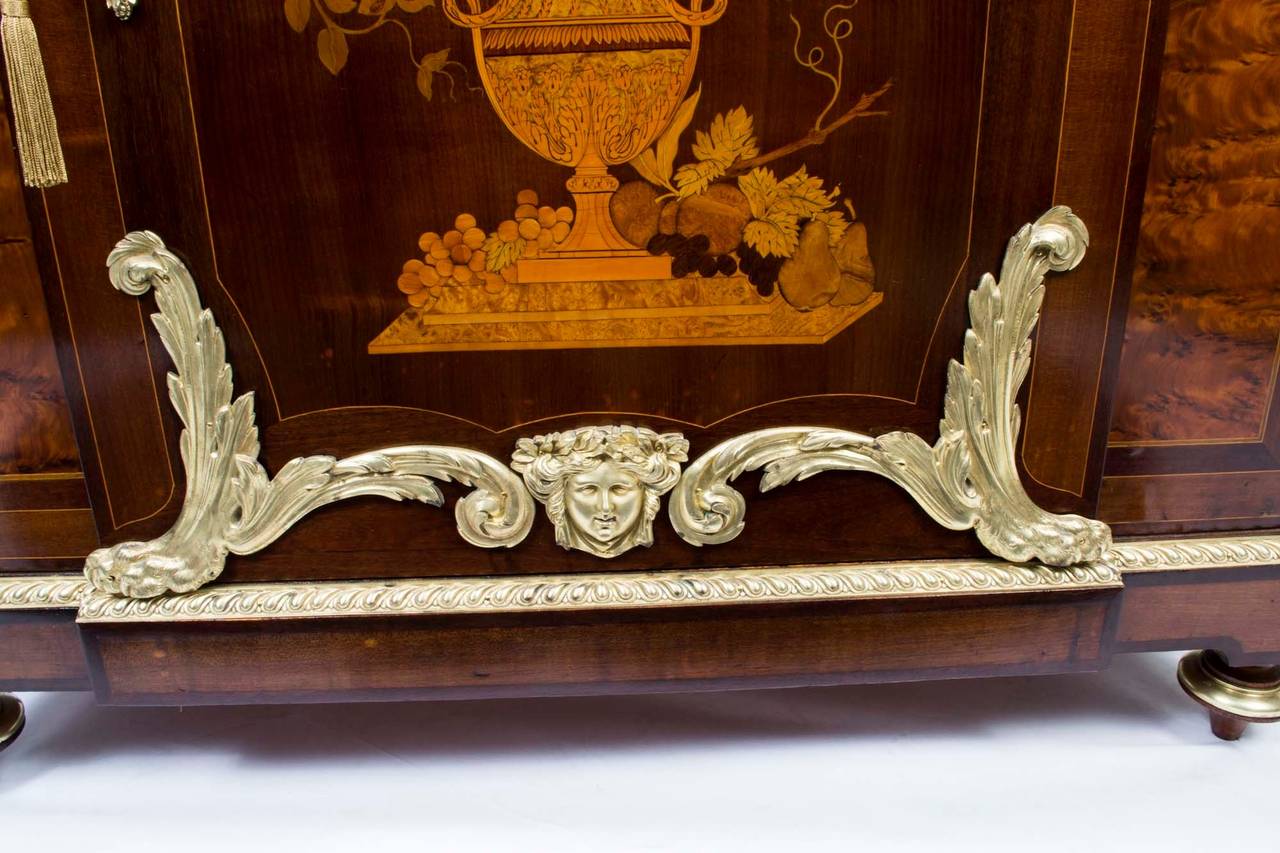 Antique French Louis XV Marquetry Cabinet, circa 1860 6