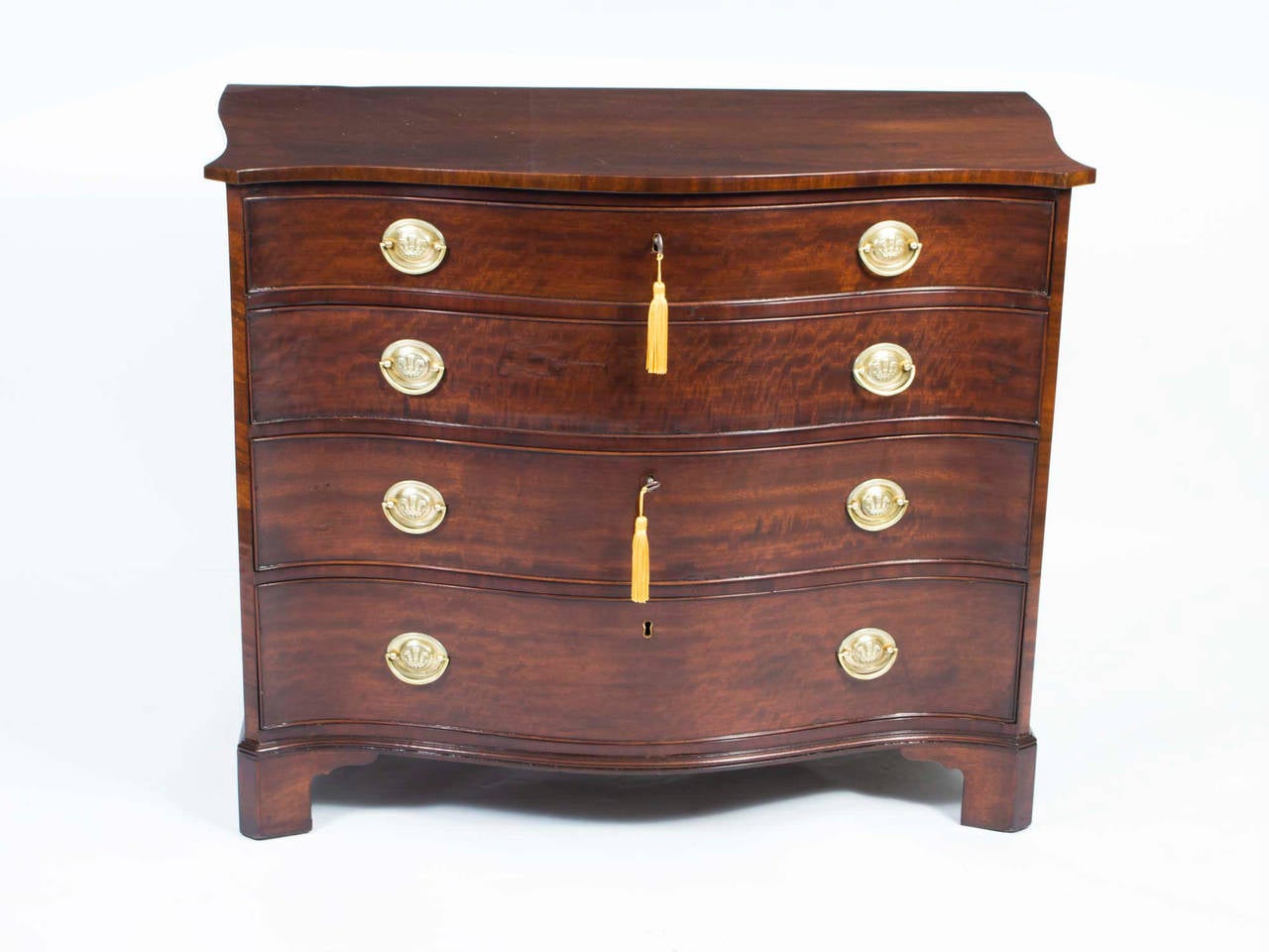 Antique George III Serpentine Chest Drawers, circa 1775