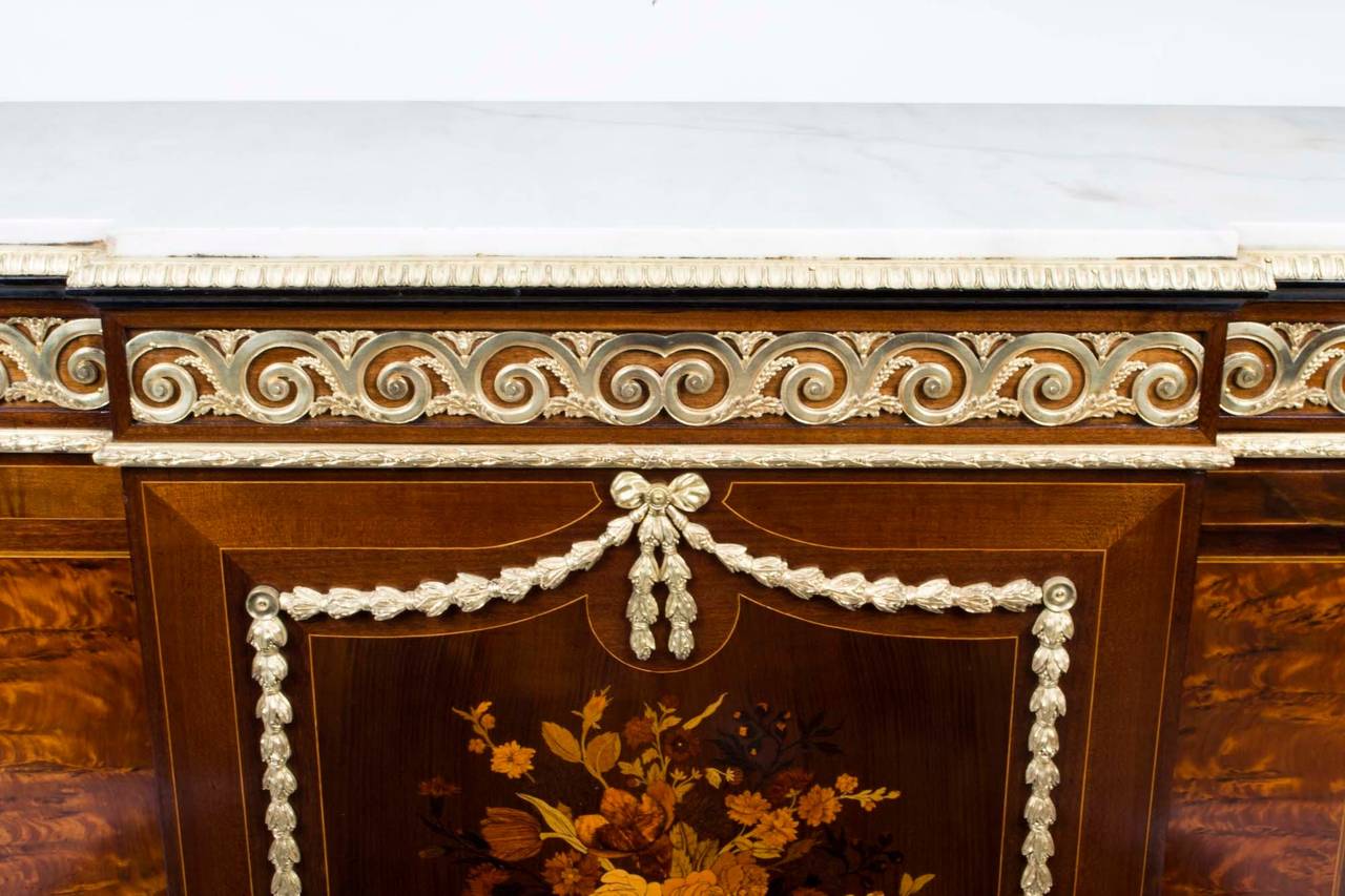 Antique French Louis XV Marquetry Cabinet, circa 1860 2
