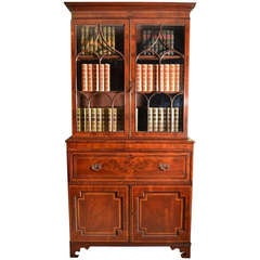 Antique George III Secretaire Bookcase circa 1815