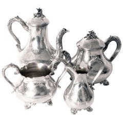 Antique Sterling Silver Tea & Coffee Set 1838 London