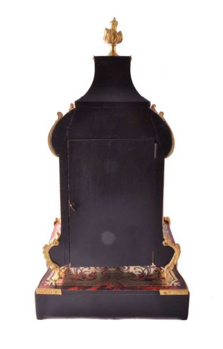Antique French Boulle Mantel Clock On stand c.1870 2