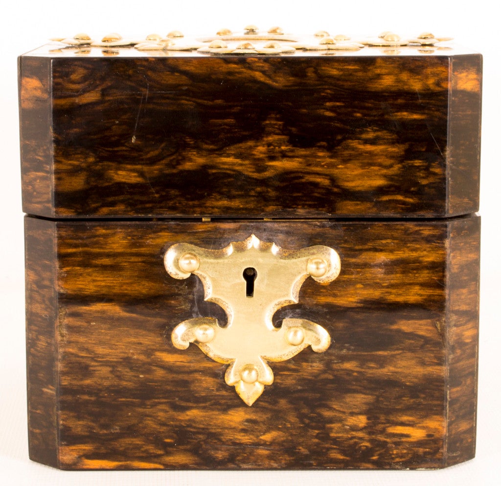Antique Coromandel Pietra Dura Perfume Box c.1860