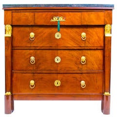 Antique French Empire Commode/ Chest Marble Top c.1820