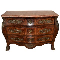Antique French Louis XV Commode Chest of Drawers circa 1880