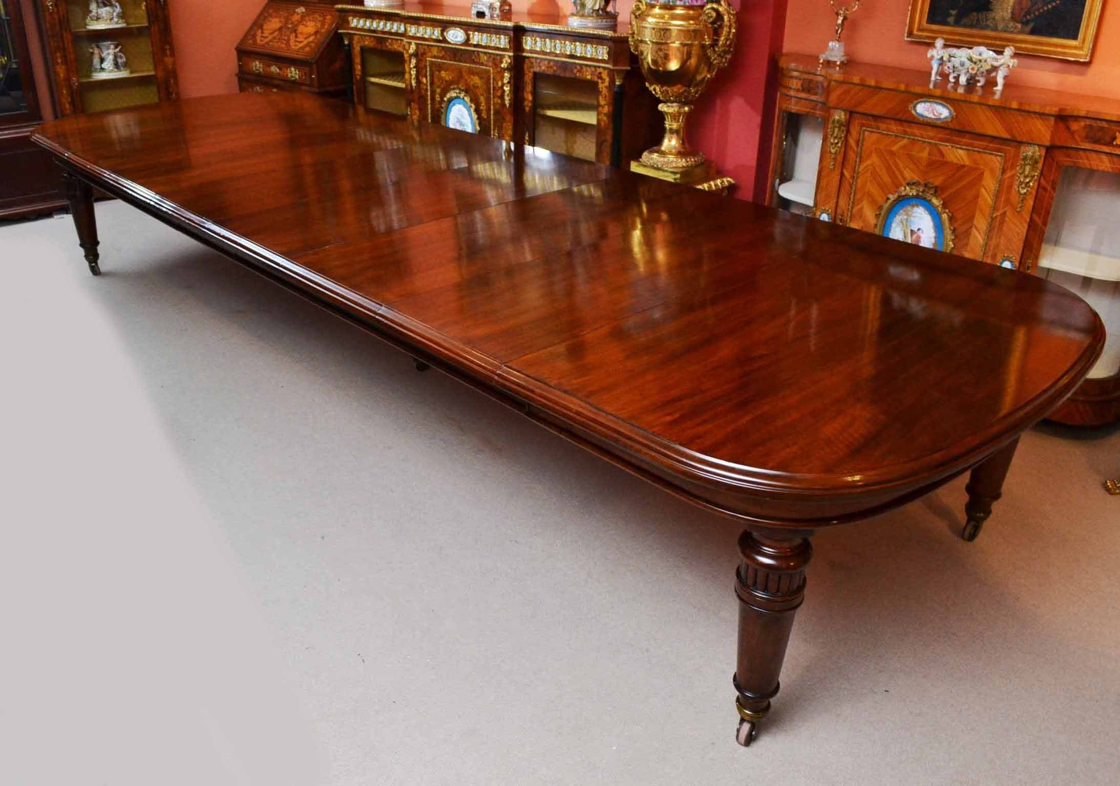Antique 15 ft Victorian Dining Conference Table circa 1850