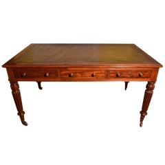 Antique Victorian Partners Writing Table Desk