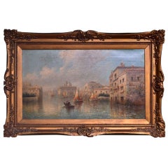 Antique Painting "Venetian Capriccio