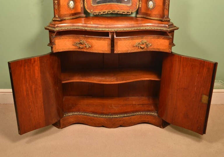 Antique French Tulipwood Dressing Table Plaques circa 1850 1