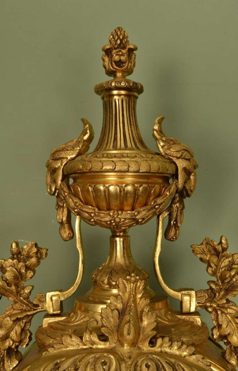 Antique French Gilt Bronze Mantel Clock c.1890 3