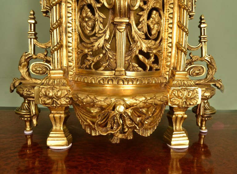 Antique French Gilt Bronze Mantel Clock c.1890 4