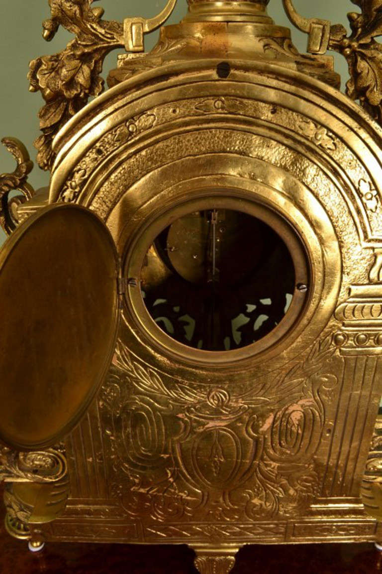 Antique French Gilt Bronze Mantel Clock c.1890 5