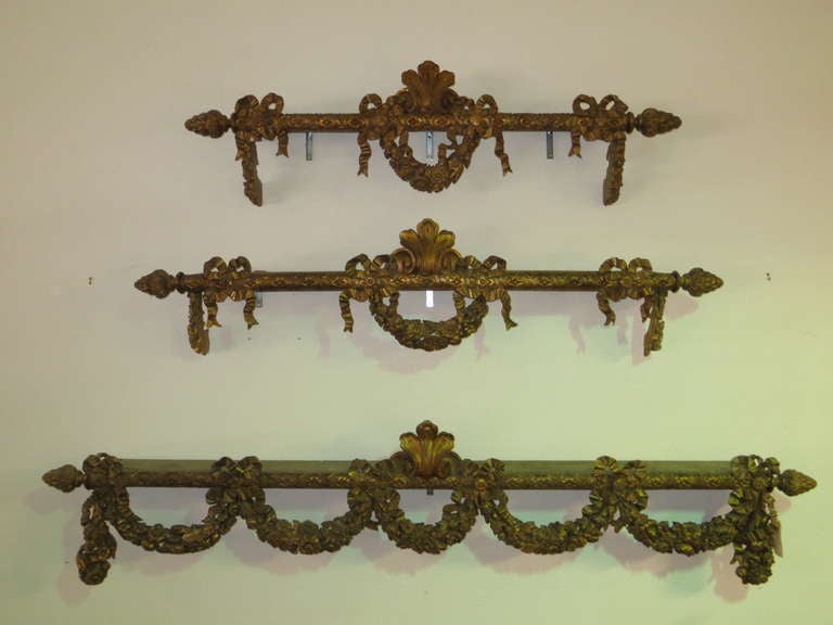 Gold Leaf French Valances