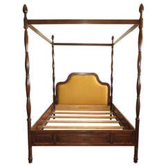 Used Queen size 1960's 4 poster bed frame