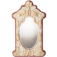 Carved Bone Dieppe Mirror