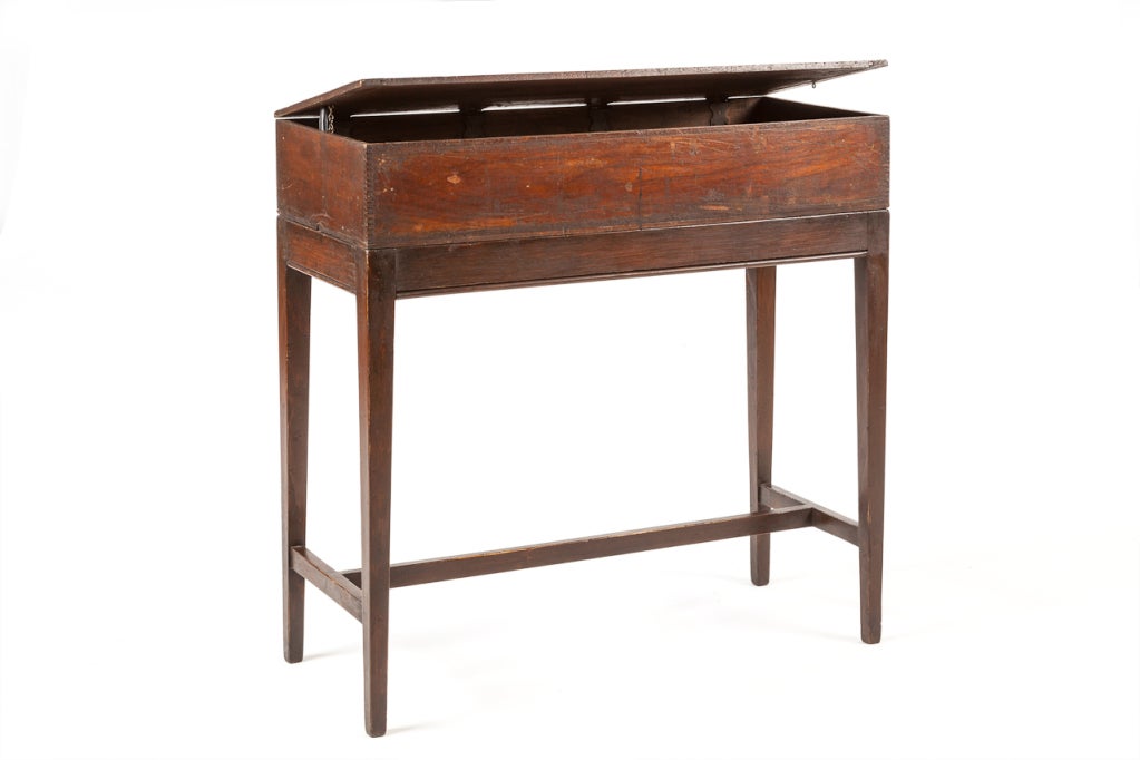 Painted Box On Stand