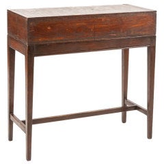 Antique Painted Box On Stand