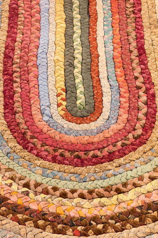 Braided Southern rag rug