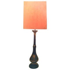 Gilded and Lacquered Bronze Table Lamp
