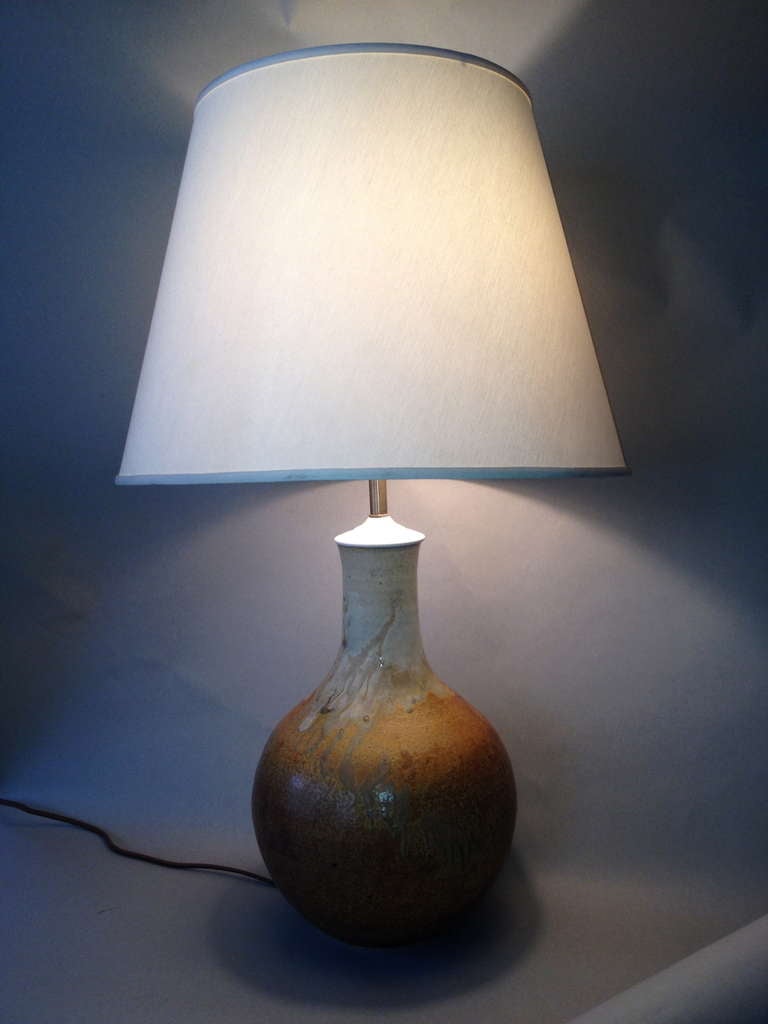 American Craft Pottery Lamp