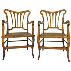 German Nouveau Armchairs