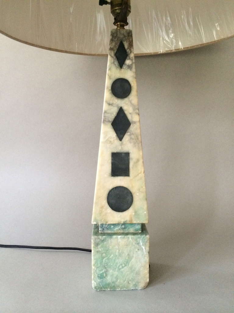 Marble Obelisk Table Lamp 2