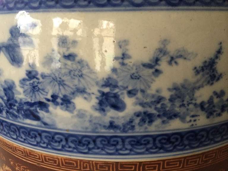 Japanese Large Scale Katani Porcelian Bowl For Sale