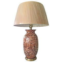 Italian Spatter Glazed Table Lamp