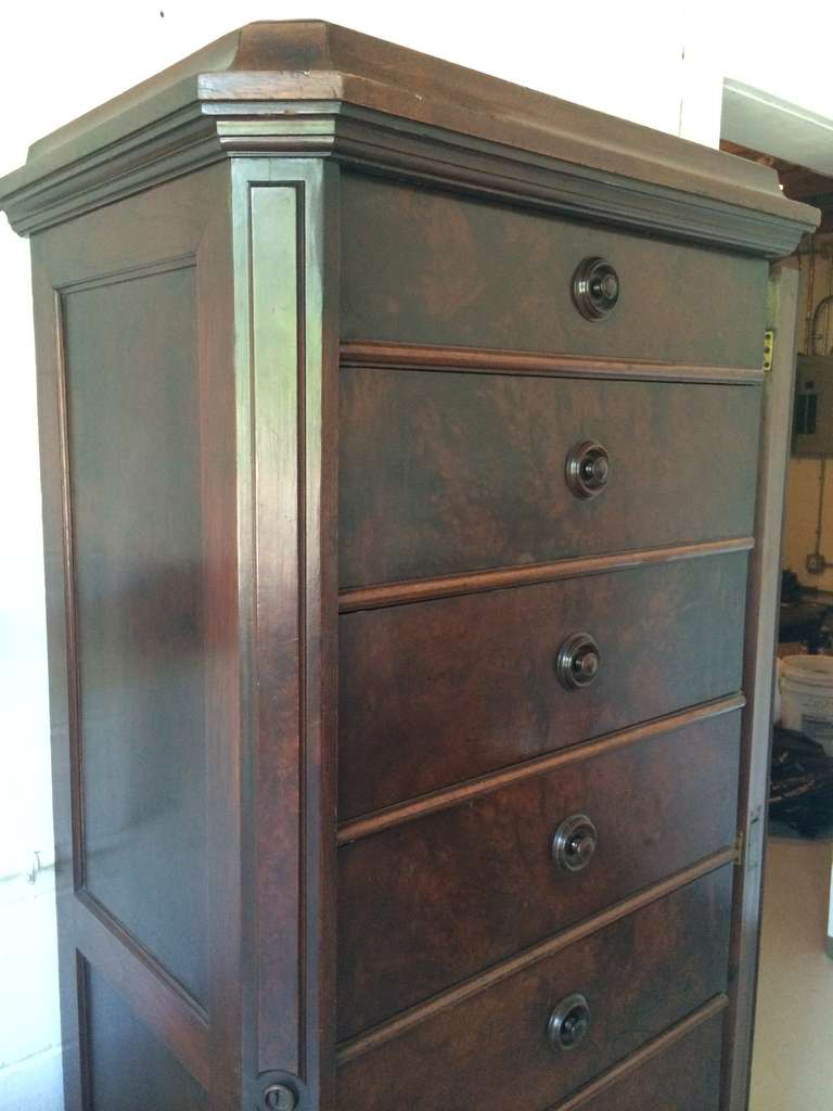 Mahogany Tall Chest For Sale 1