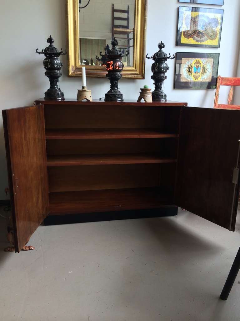 Mahogany Two Door Console Cabinet
