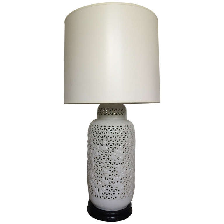 Blanc De Chine Table Lamp For Sale