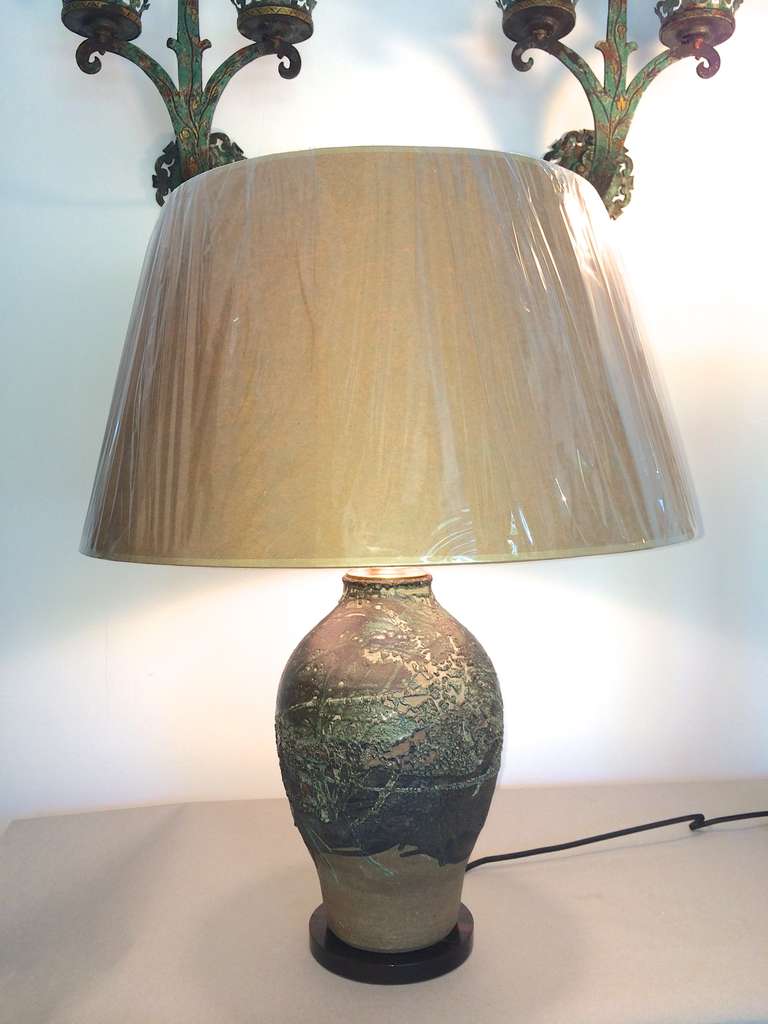 American Art Pottery Lamp