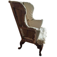 Queen Anne Period Wing Chair, American