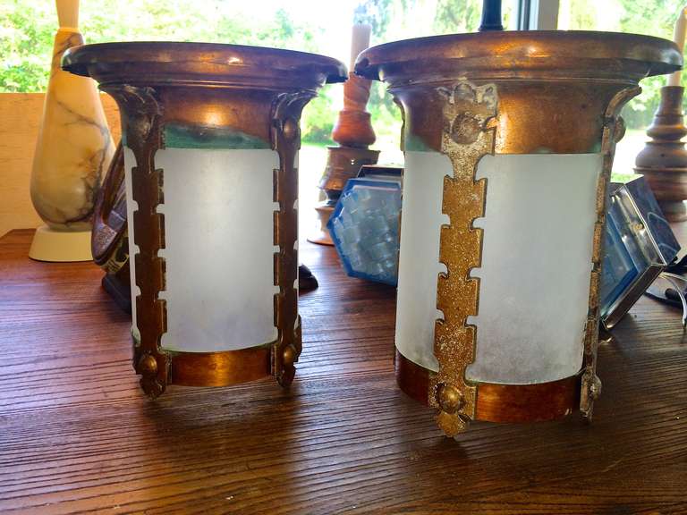 Copper Flush Mount Porch Lights