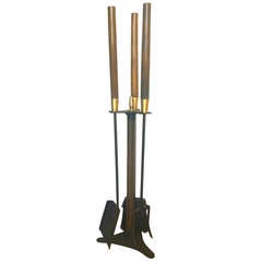 Modernist Fire Tool Set and Stand