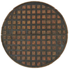 Wooden Mold for a Manhole Cover