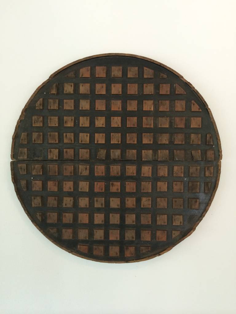 wooden manhole cover