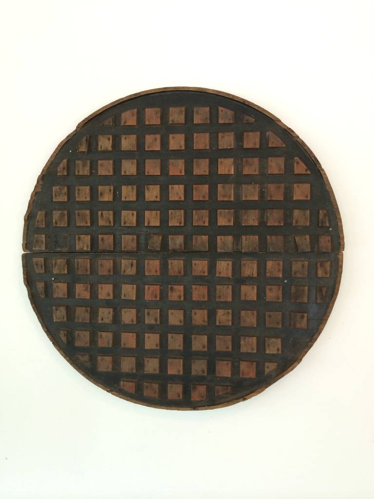 Wooden Mold for a Manhole Cover For Sale 1