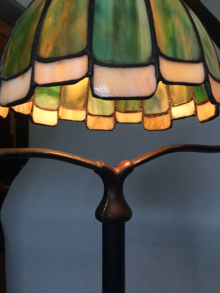 Arts and Crafts Articulating Reading Lamp by Handel