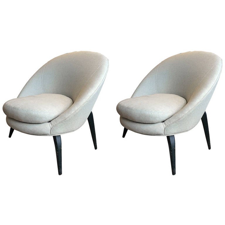 Mid-Century Spider Leg Club Chairs For Sale