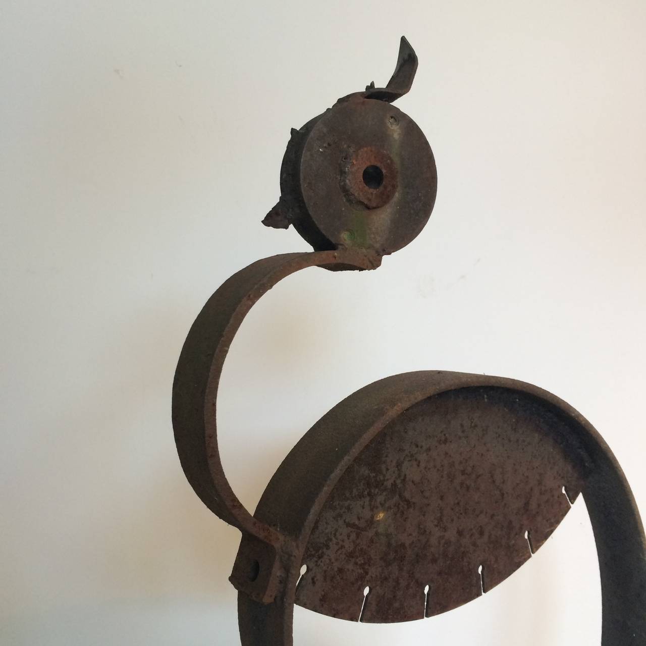 Welded Iron Assemblage of a Heron For Sale 1
