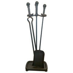 Fire Tool Set with Stand