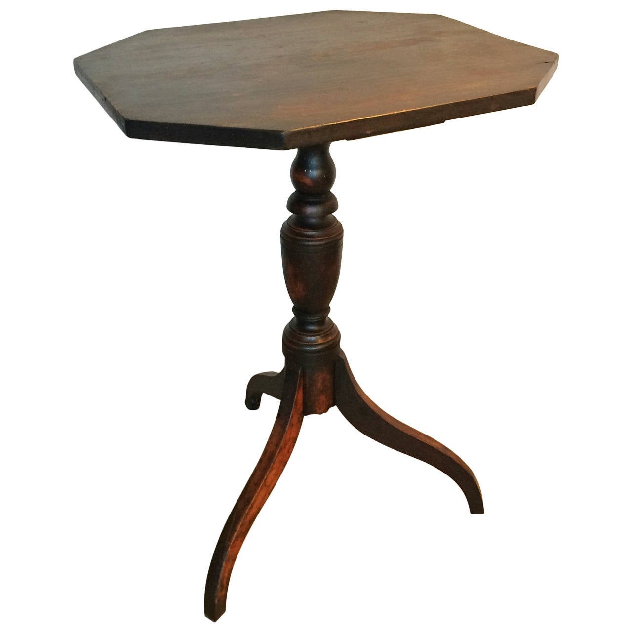 American Federal Period Candle Stand For Sale