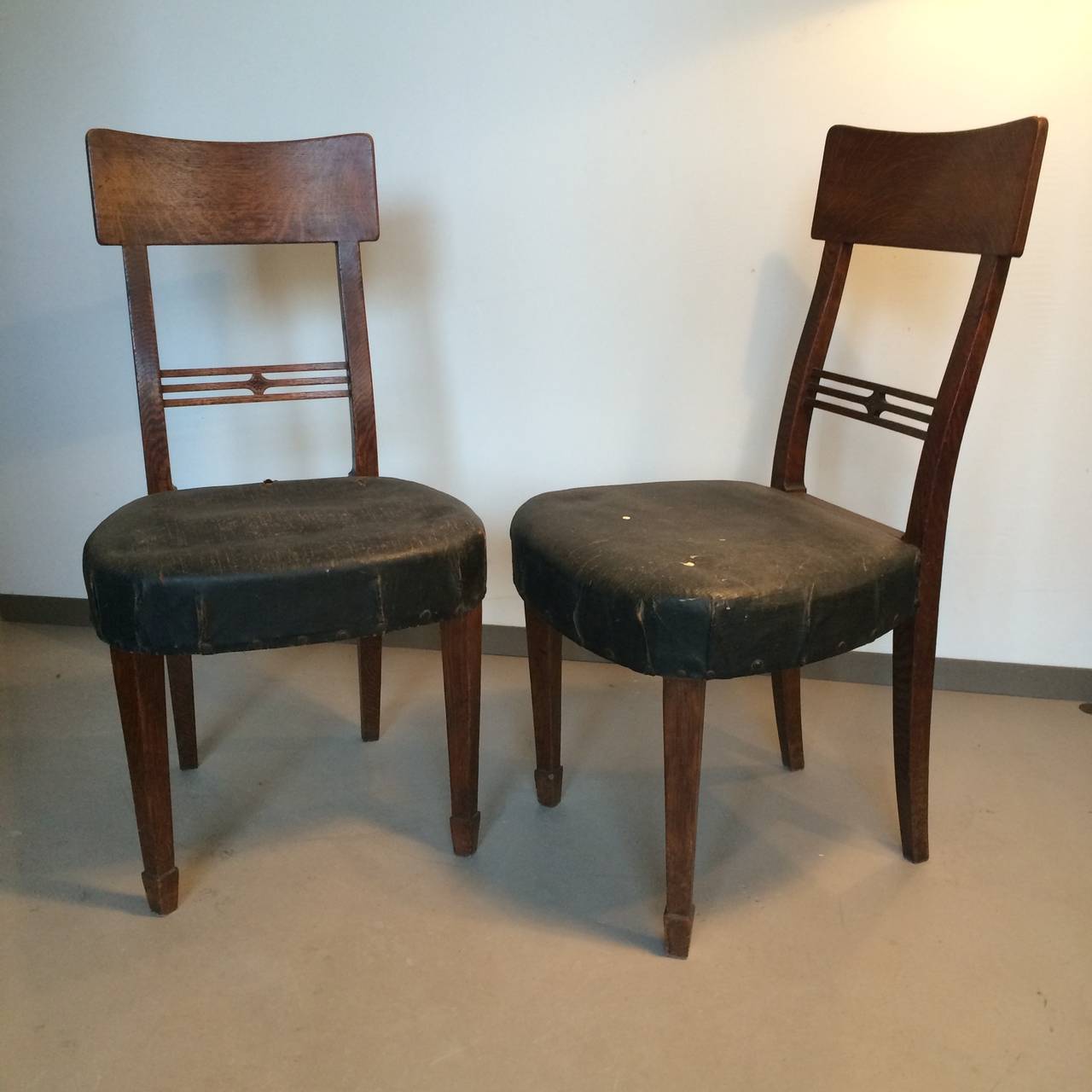 Six Edwardian Side Chairs