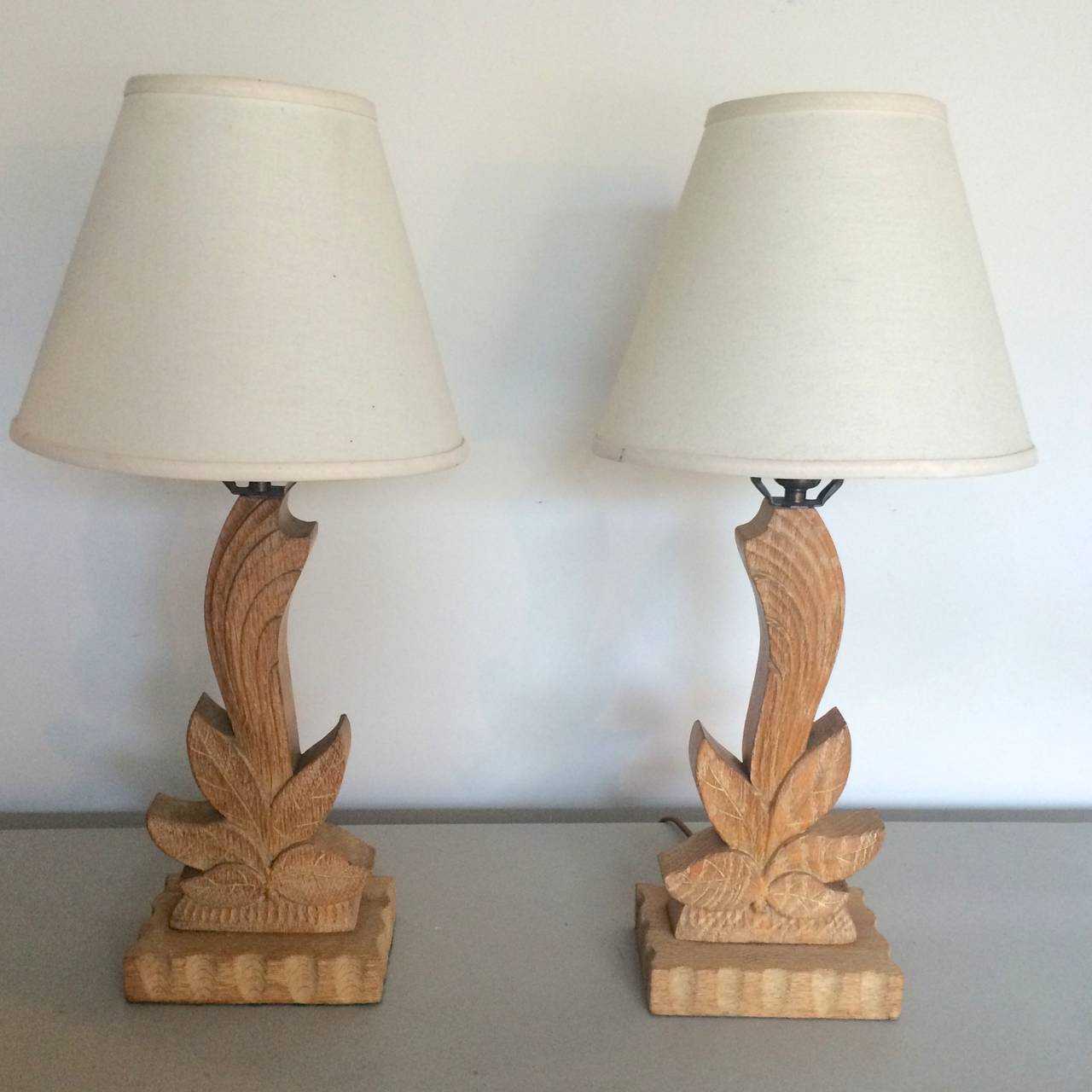 Limed Oak Table Lamps