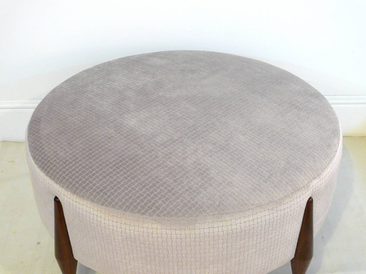 CF MODERN Custom Imperial Ball Foot Ottoman  In New Condition For Sale In New York, NY