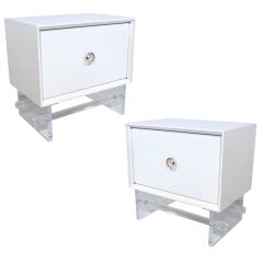 Pair of Lacquered Twenty Twenty Stands